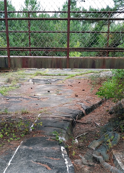 Narrow and low observation platform (duck!).